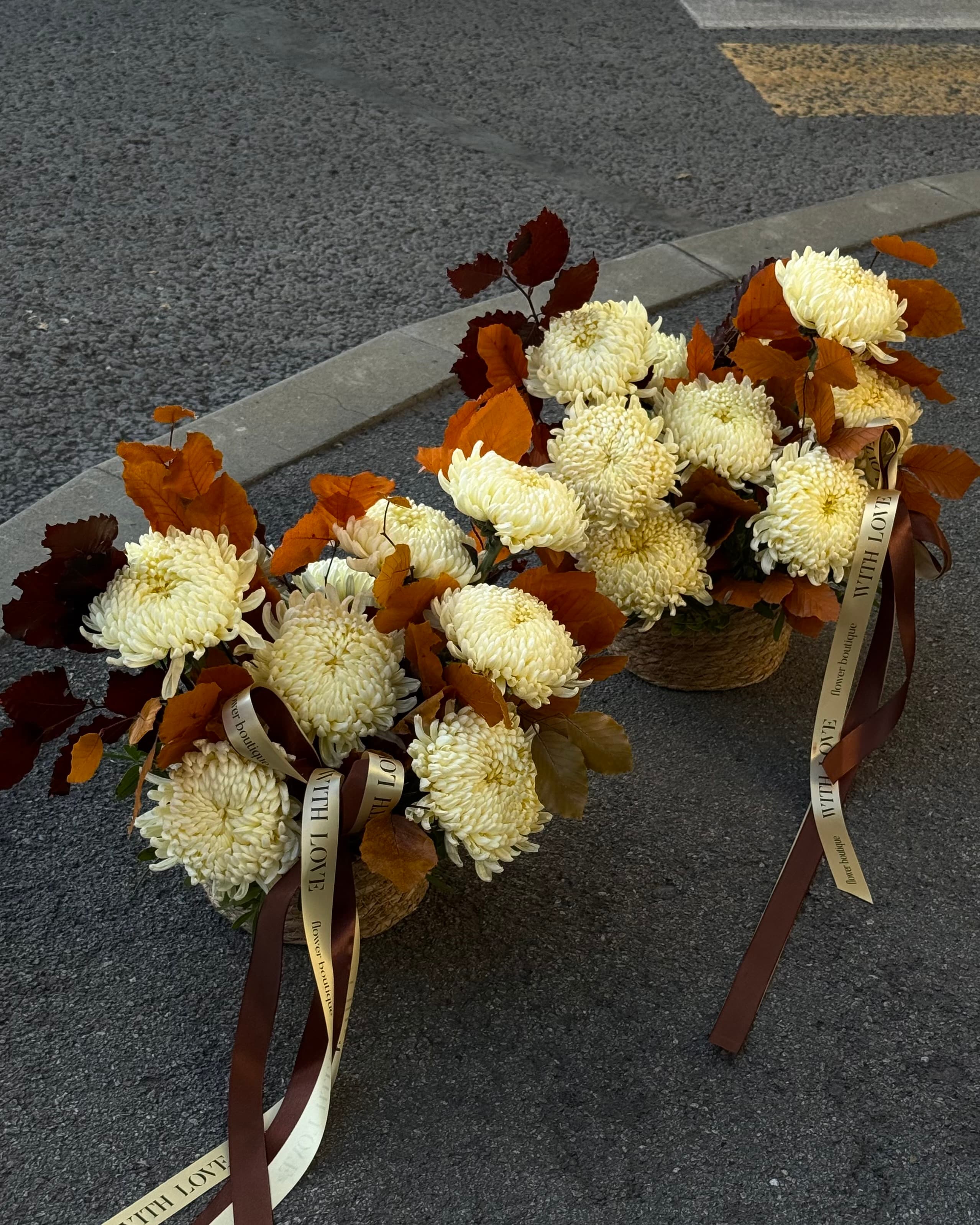 Autumn cream basket 
